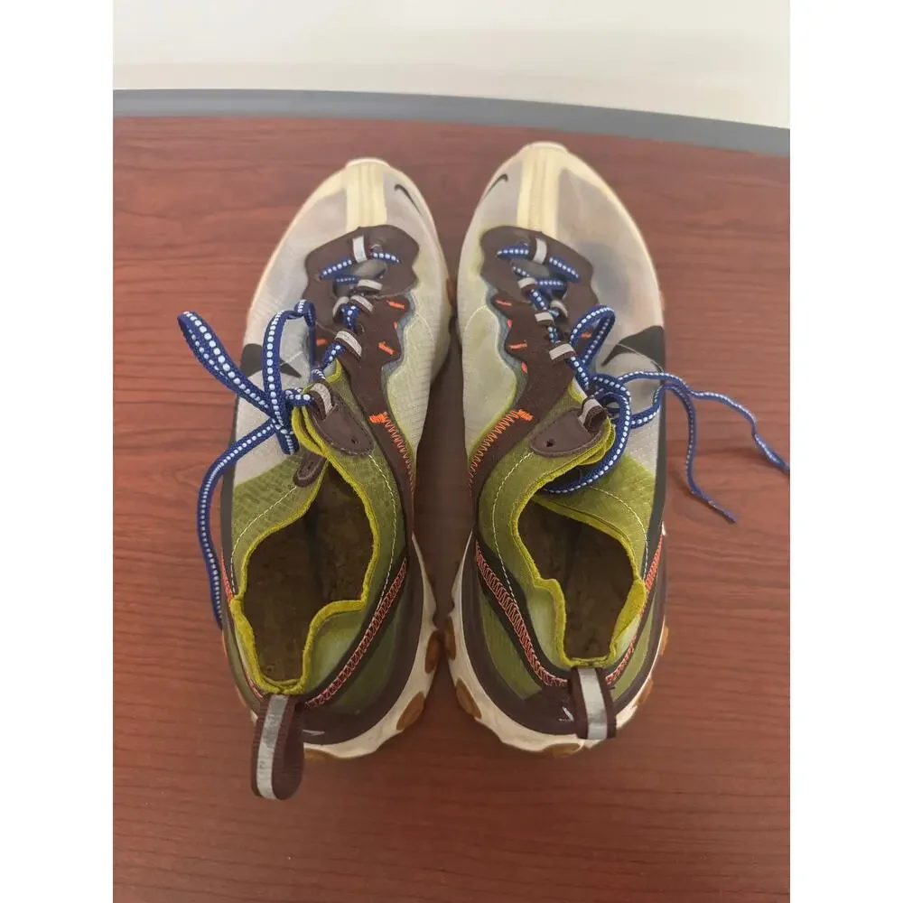 Nike React Element 87 Moss Sneakers size 8.5 men’s Streetwear Running